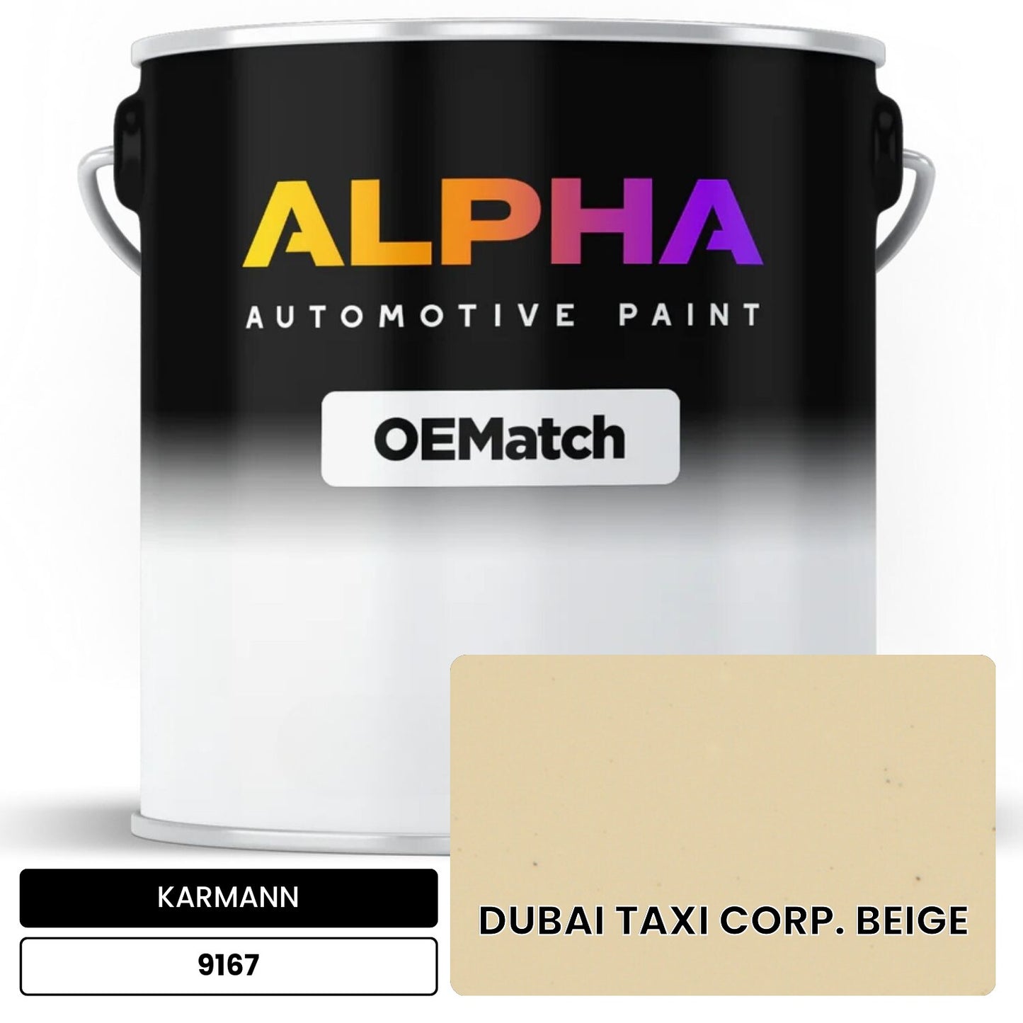 KARMANN Dubai Taxi Corp. Beige 9167 OEMatch Basecoat
