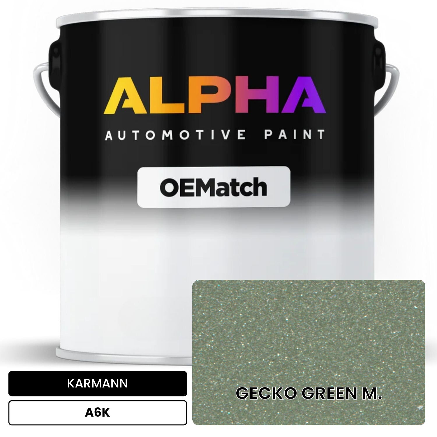 KARMANN Gecko Green Metallic A6K OEMatch Basecoat