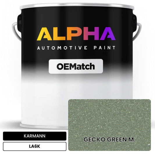 KARMANN Gecko Green Metallic LA6K OEMatch Basecoat