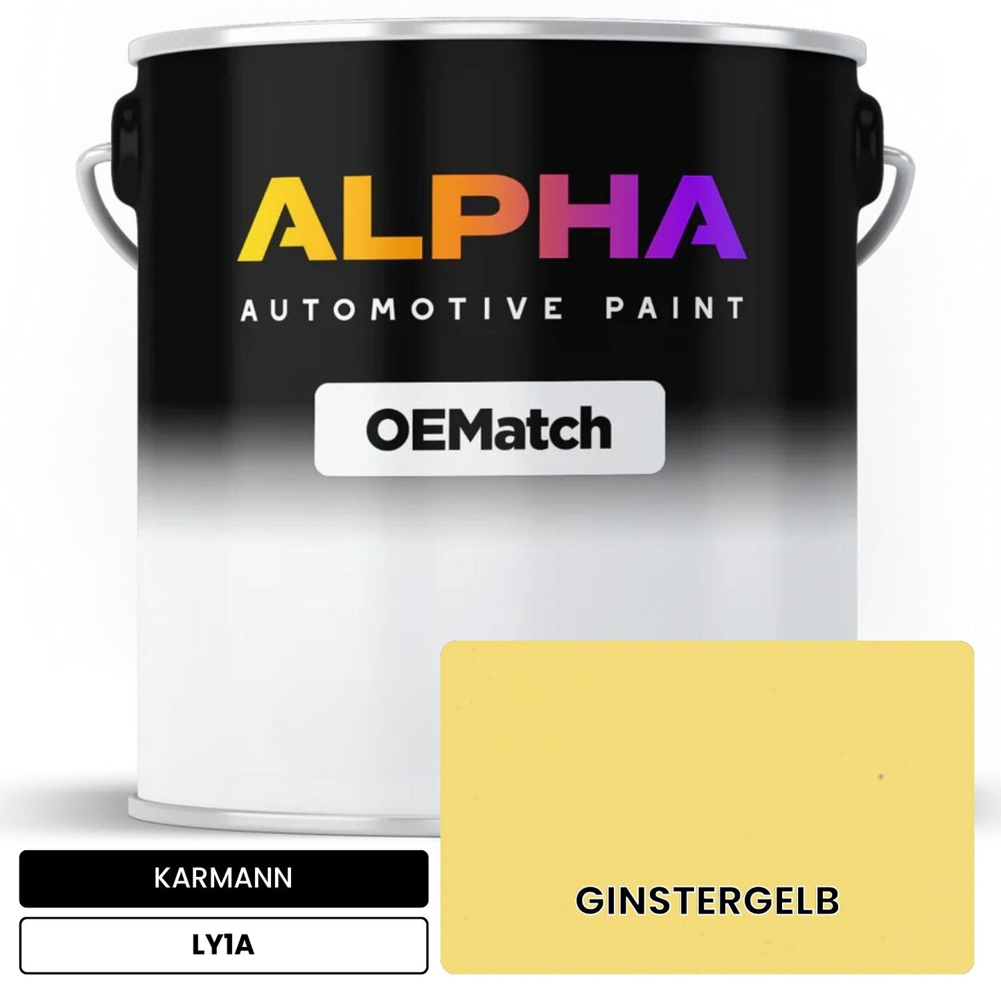 KARMANN Ginster Yellow LY1A OEMatch Basecoat