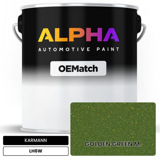 KARMANN Golden Green Metallic LH6W OEMatch Basecoat