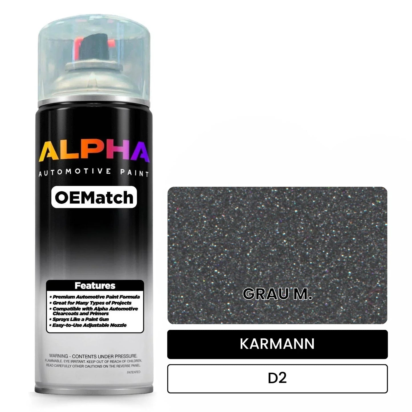 KARMANN Gray M. D2 OEMatch Spraycan