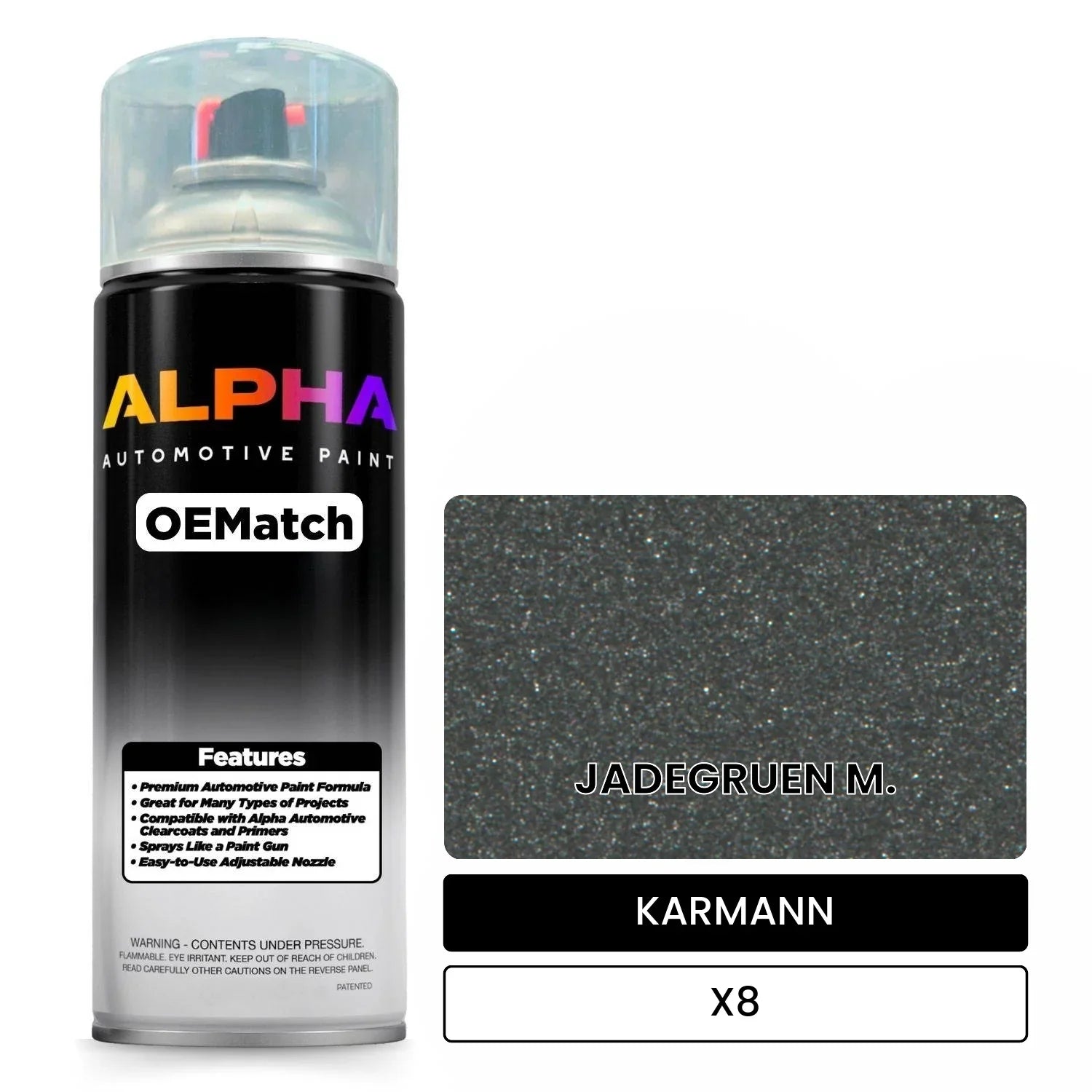 KARMANN Jade Green Metallic X8 OEMatch Spraycan