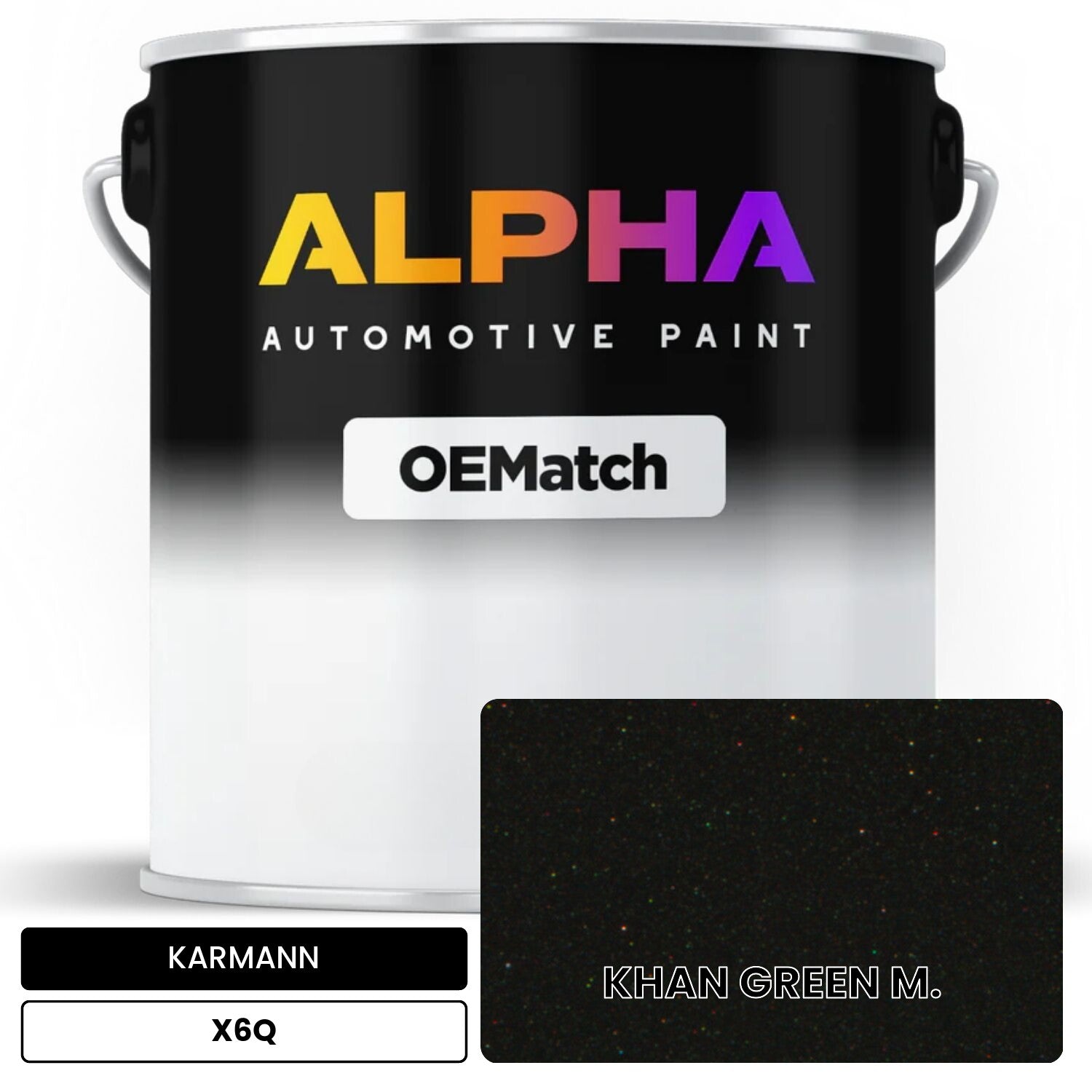 KARMANN Khan Green Metallic X6Q OEMatch Basecoat