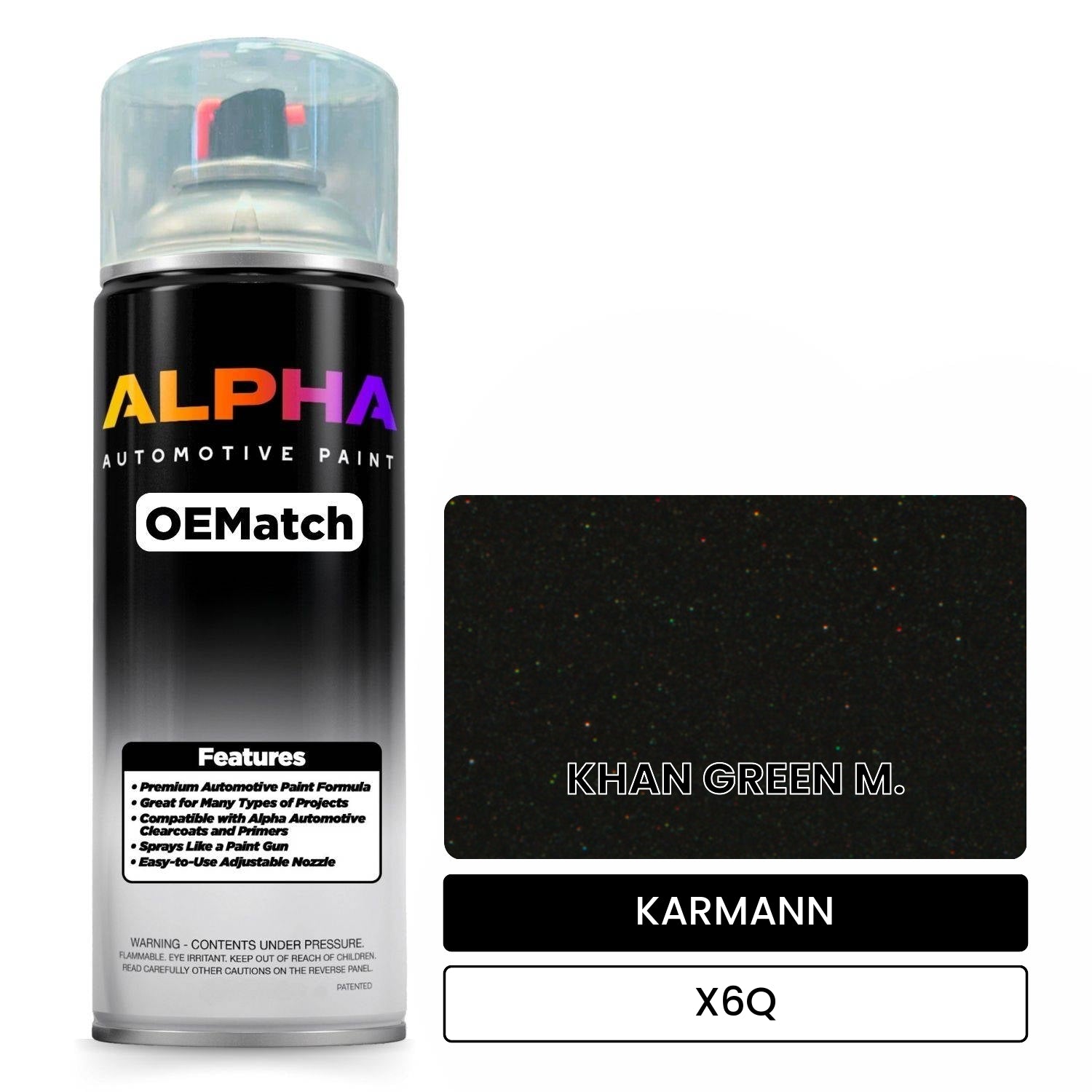 KARMANN Khan Green Metallic X6Q OEMatch Spraycan