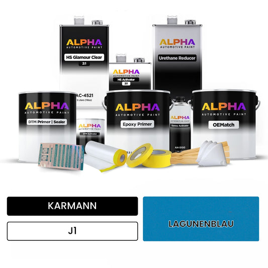 KARMANN Laguna Blue J1 OEMatch Vehicle Paint Kit