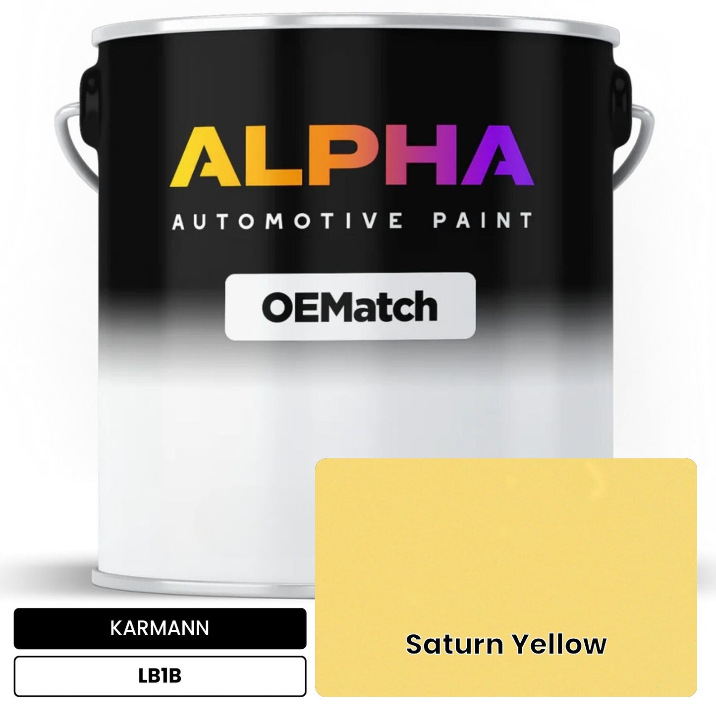 KARMANN Saturn Yellow LB1B OEMatch Basecoat