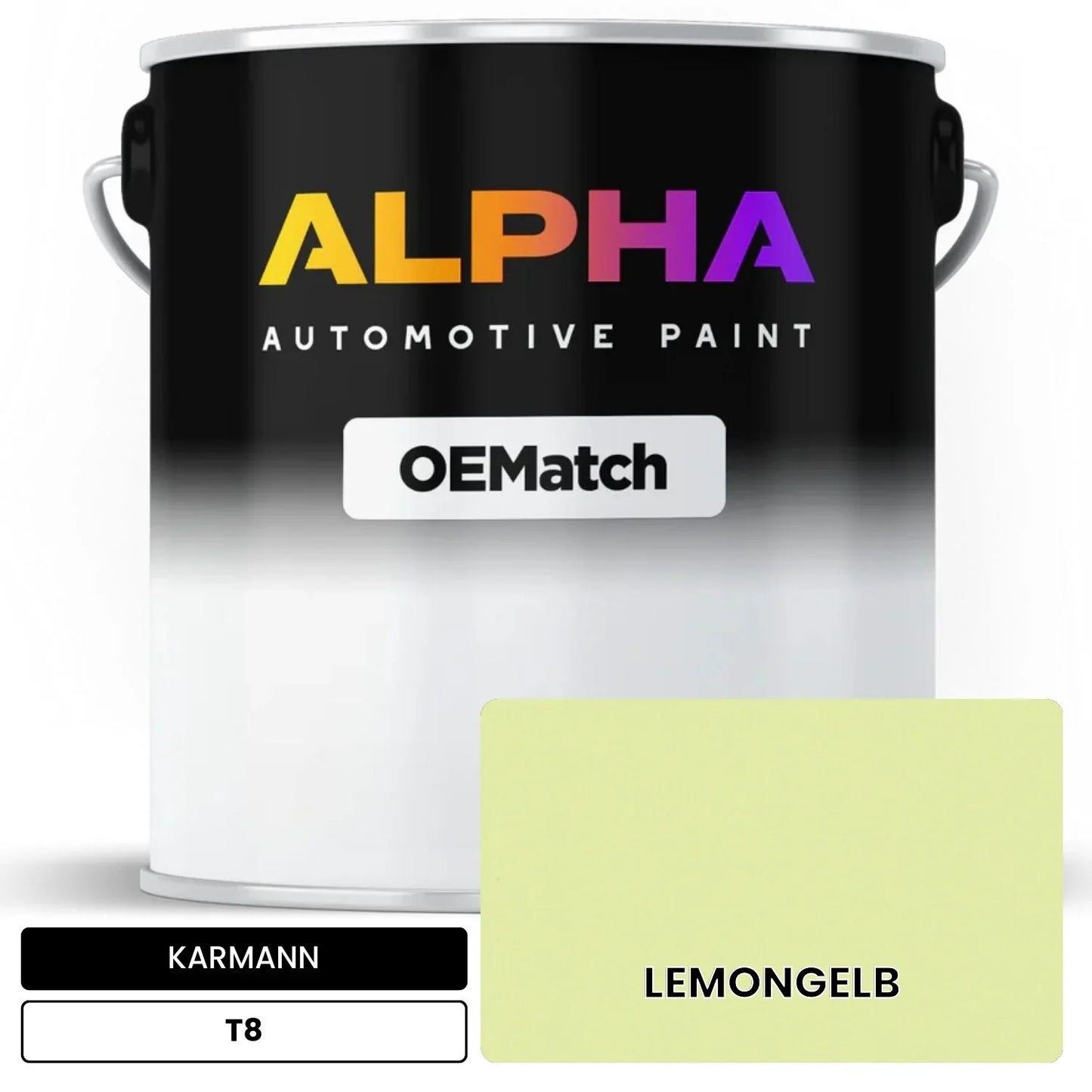 KARMANN Lemon Yellow Green T8 OEMatch Basecoat