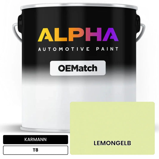 KARMANN Lemon Yellow Green T8 OEMatch Basecoat