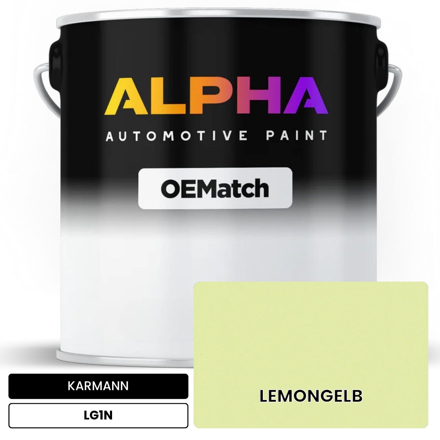 KARMANN Lemon Yellow LG1N OEMatch Basecoat