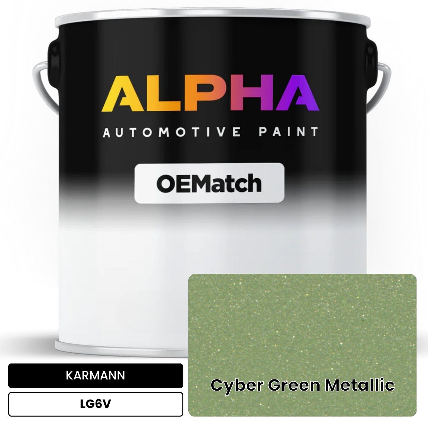 KARMANN Cyber Green Metallic LG6V OEMatch Basecoat