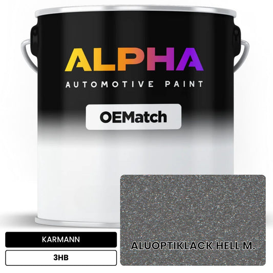 KARMANN Light Aluminum Optic Paint 3HB OEMatch Basecoat