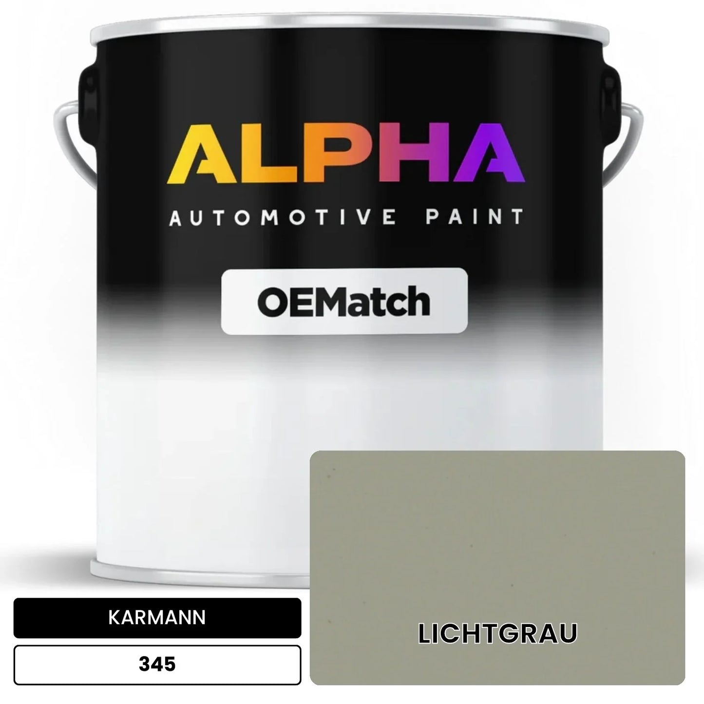 KARMANN Light Gray 345 OEMatch Basecoat