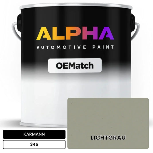 KARMANN Light Gray 345 OEMatch Basecoat