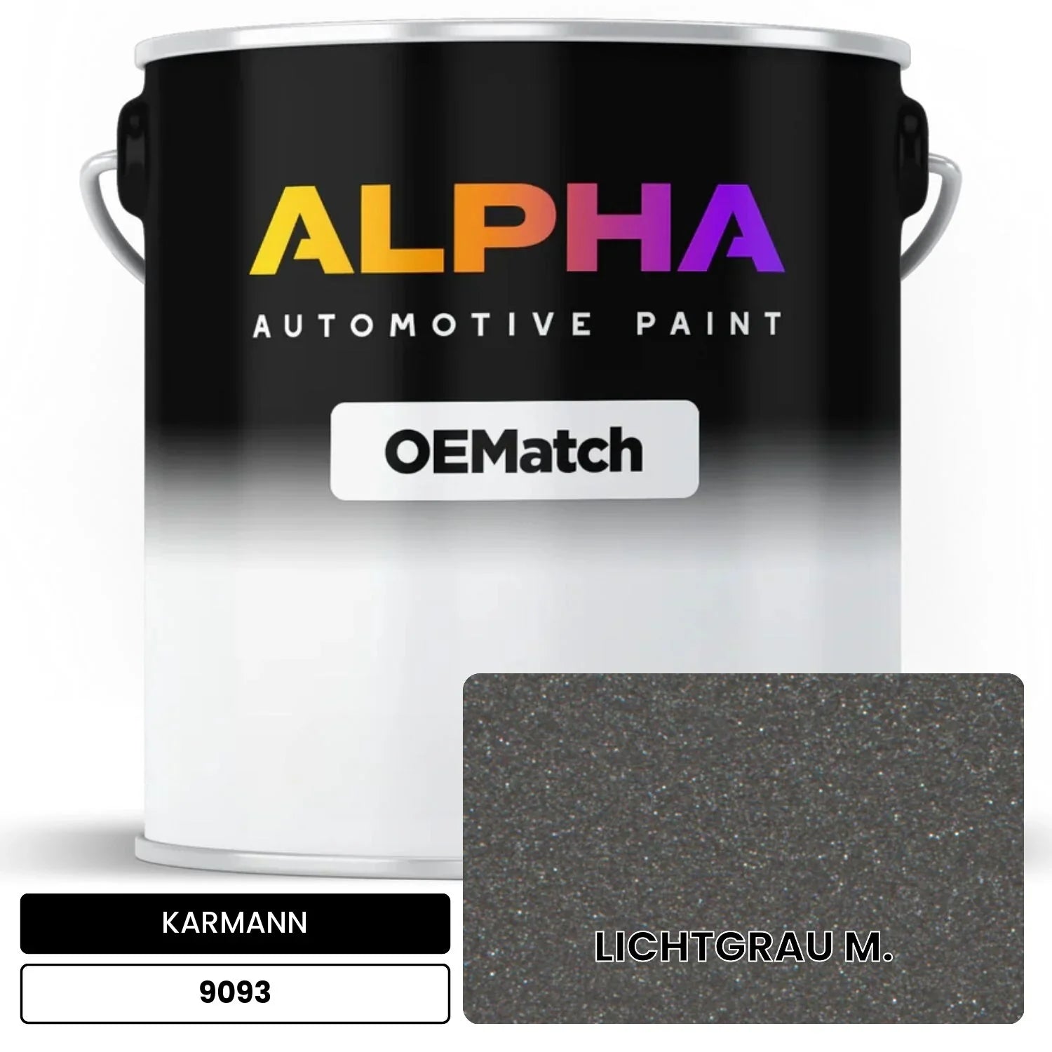 KARMANN Light Gray Metallic 9093 OEMatch Basecoat
