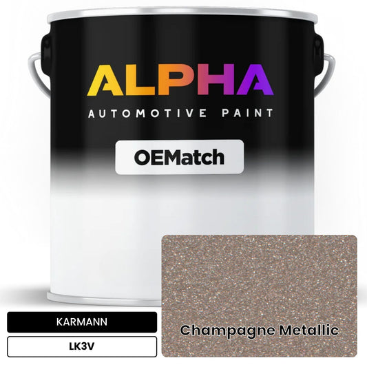 KARMANN Champagne Metallic LK3V OEMatch Basecoat