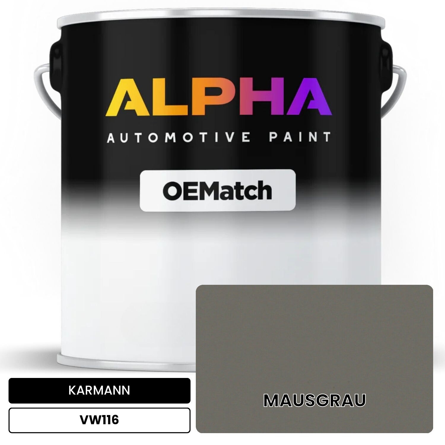 KARMANN Mouse Gray VW116 OEMatch Basecoat