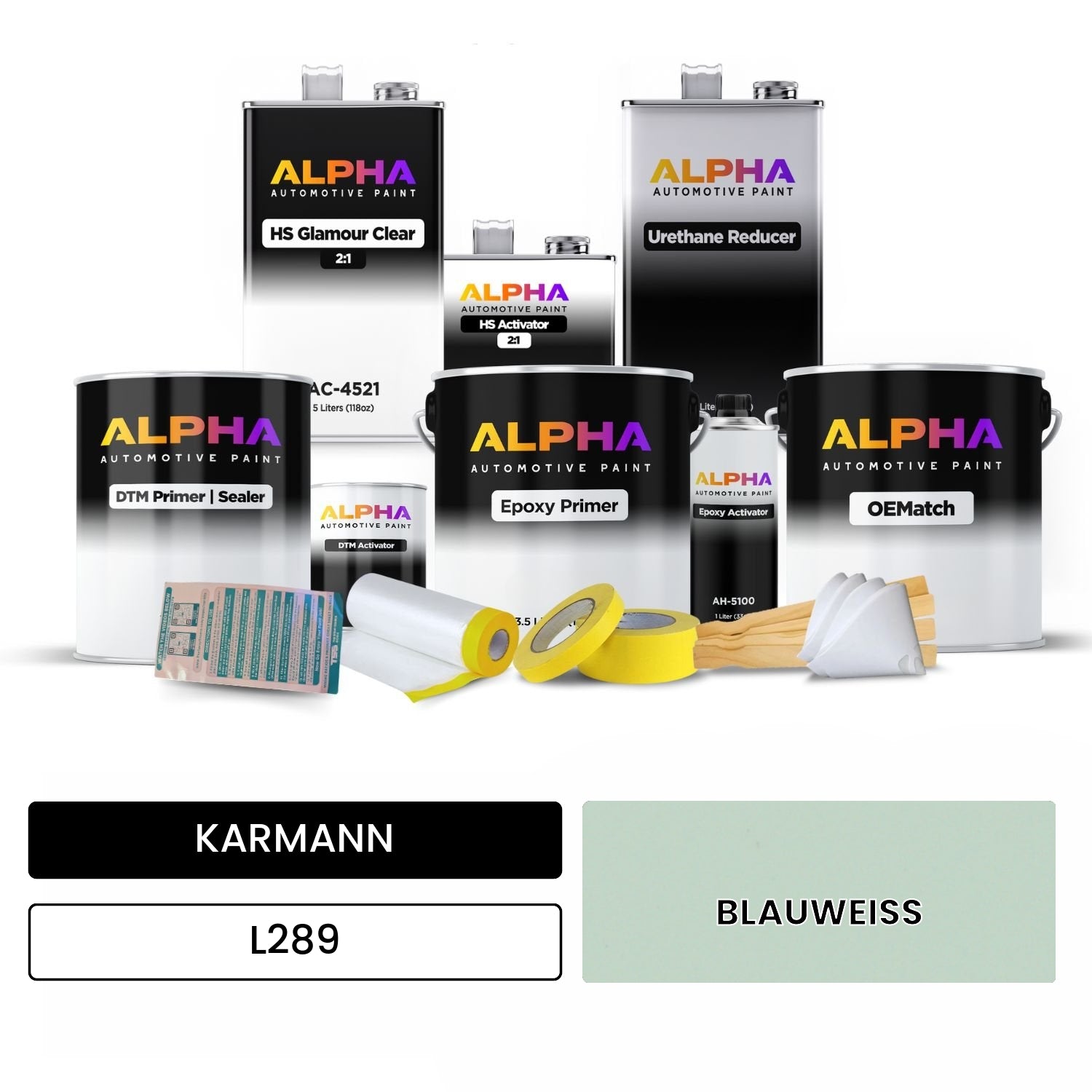 KARMANN Pale Blue L289 OEMatch Vehicle Paint Kit