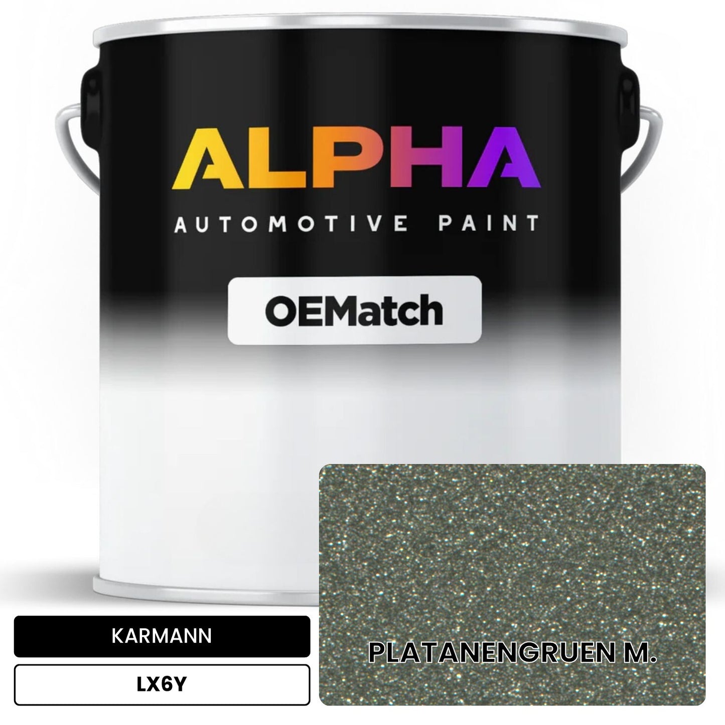 KARMANN Platanen Green Metallic LX6Y OEMatch Basecoat