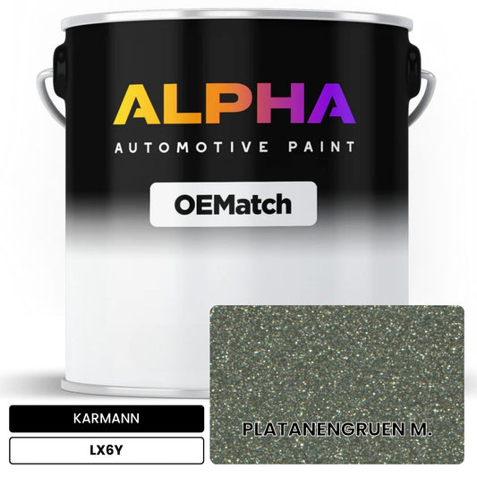 KARMANN Platanen Green Metallic LX6Y OEMatch Basecoat