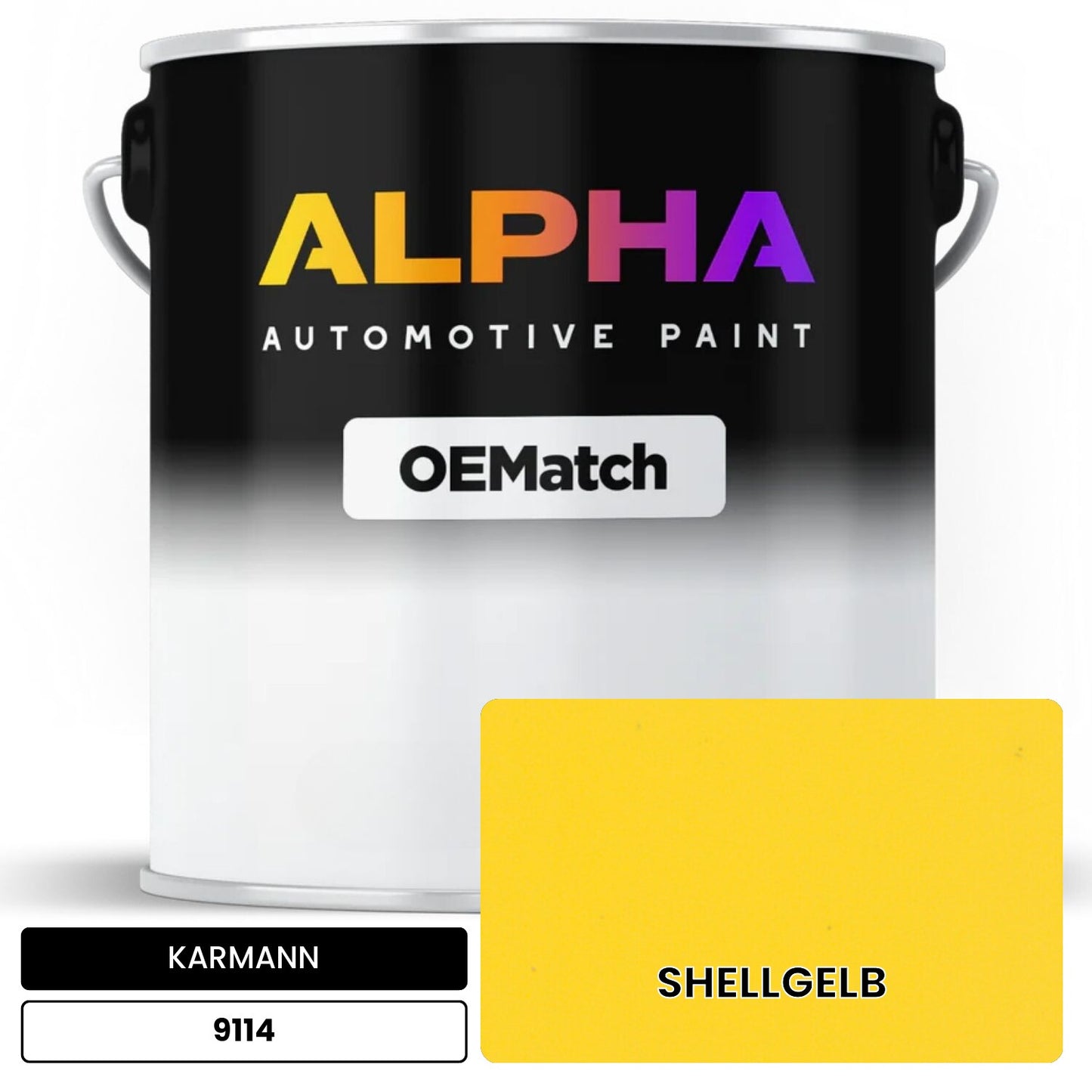 KARMANN Shell Yellow 9114 OEMatch Basecoat