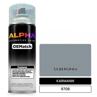 KARMANN Silver Gray 9708 | OEMatch Automotive Spraycan