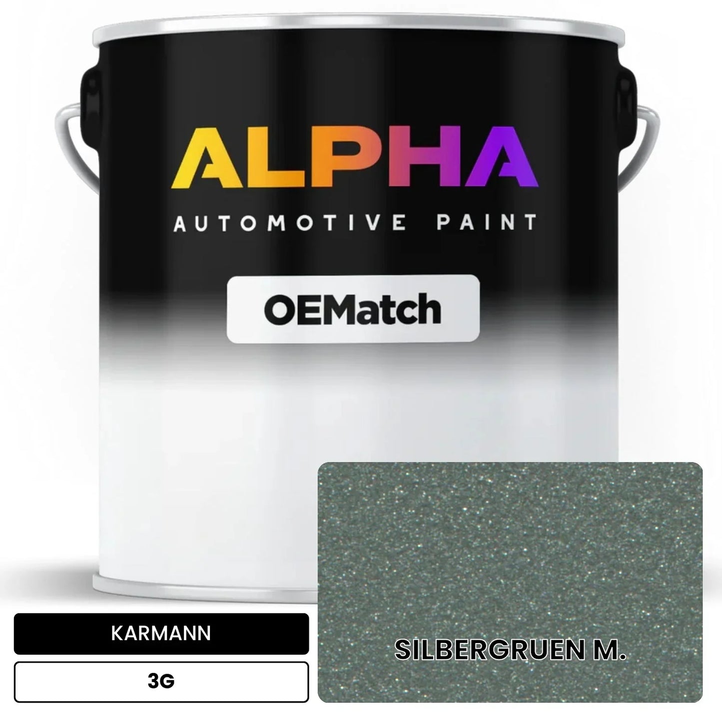 KARMANN Silver Green Metallic 3G OEMatch Basecoat