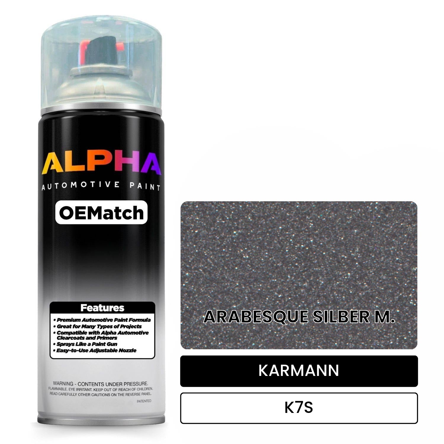 KARMANN Silver Tempest Metallic K7S OEMatch Spraycan