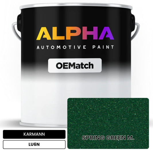 KARMANN Spring Green Metallic LU6N OEMatch Basecoat