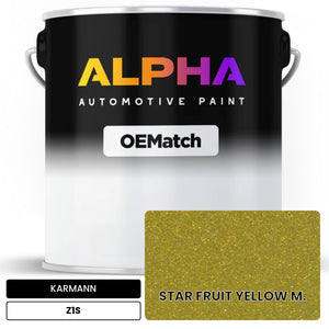KARMANN Star Fruit Yellow Metallic Z1S | OEMatch Automotive Basecoat