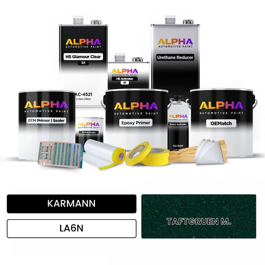 KARMANN Taft Green Metallic LA6N OEMatch Vehicle Paint Kit