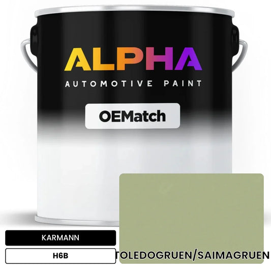 KARMANN Toledo Green H6B OEMatch Basecoat