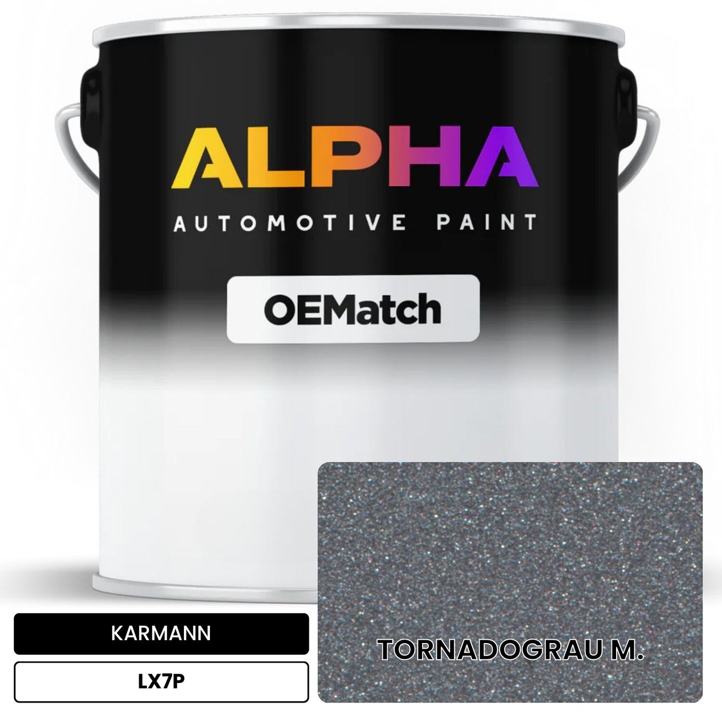 KARMANN Tornadogray Metallic LX7P OEMatch Basecoat