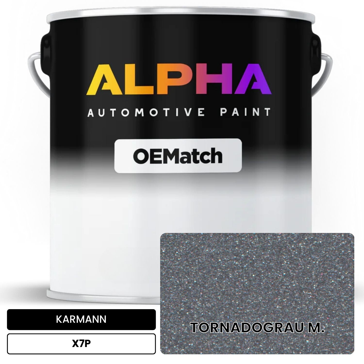 KARMANN Tornadogray Metallic X7P OEMatch Basecoat