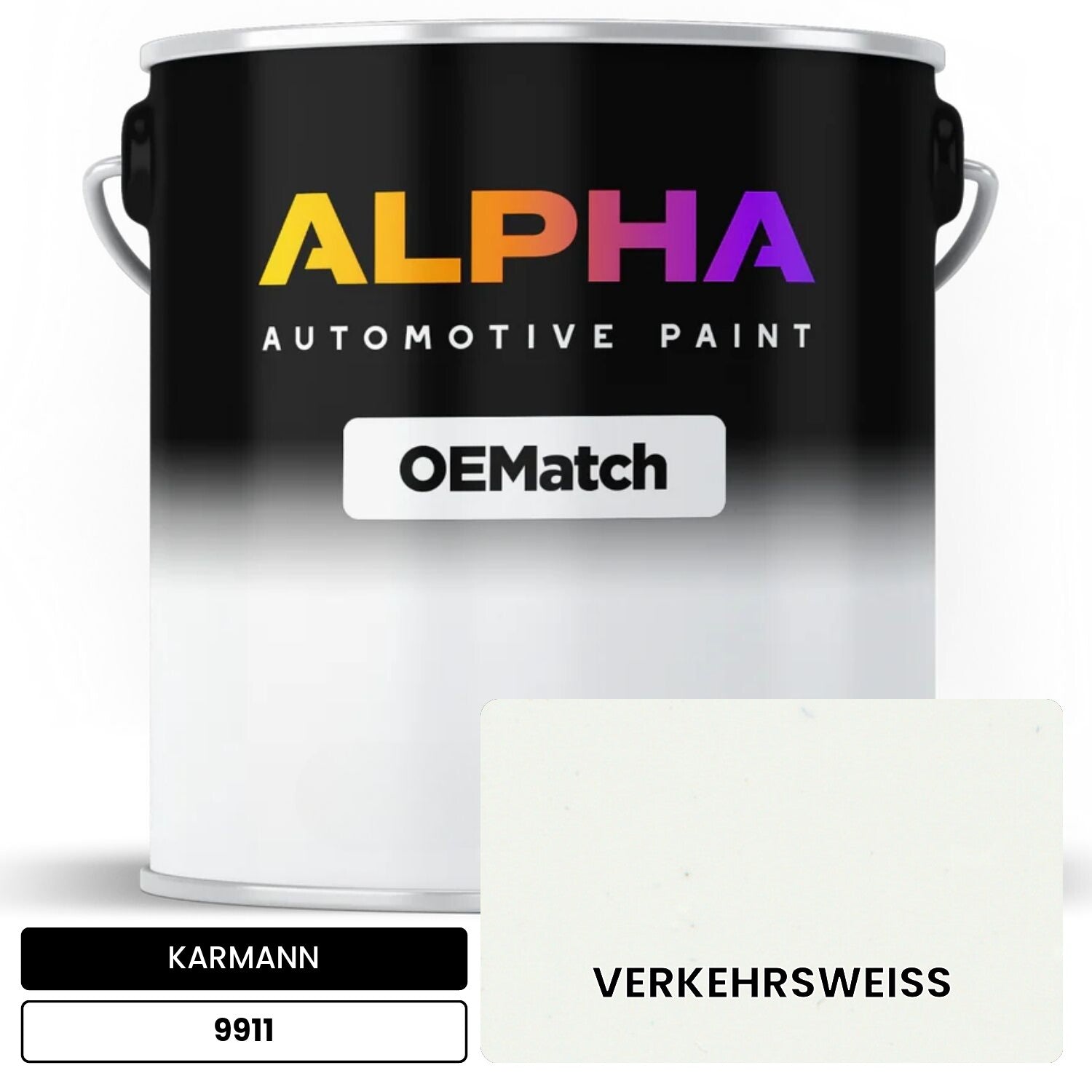 KARMANN Traffic White 9911 OEMatch Basecoat