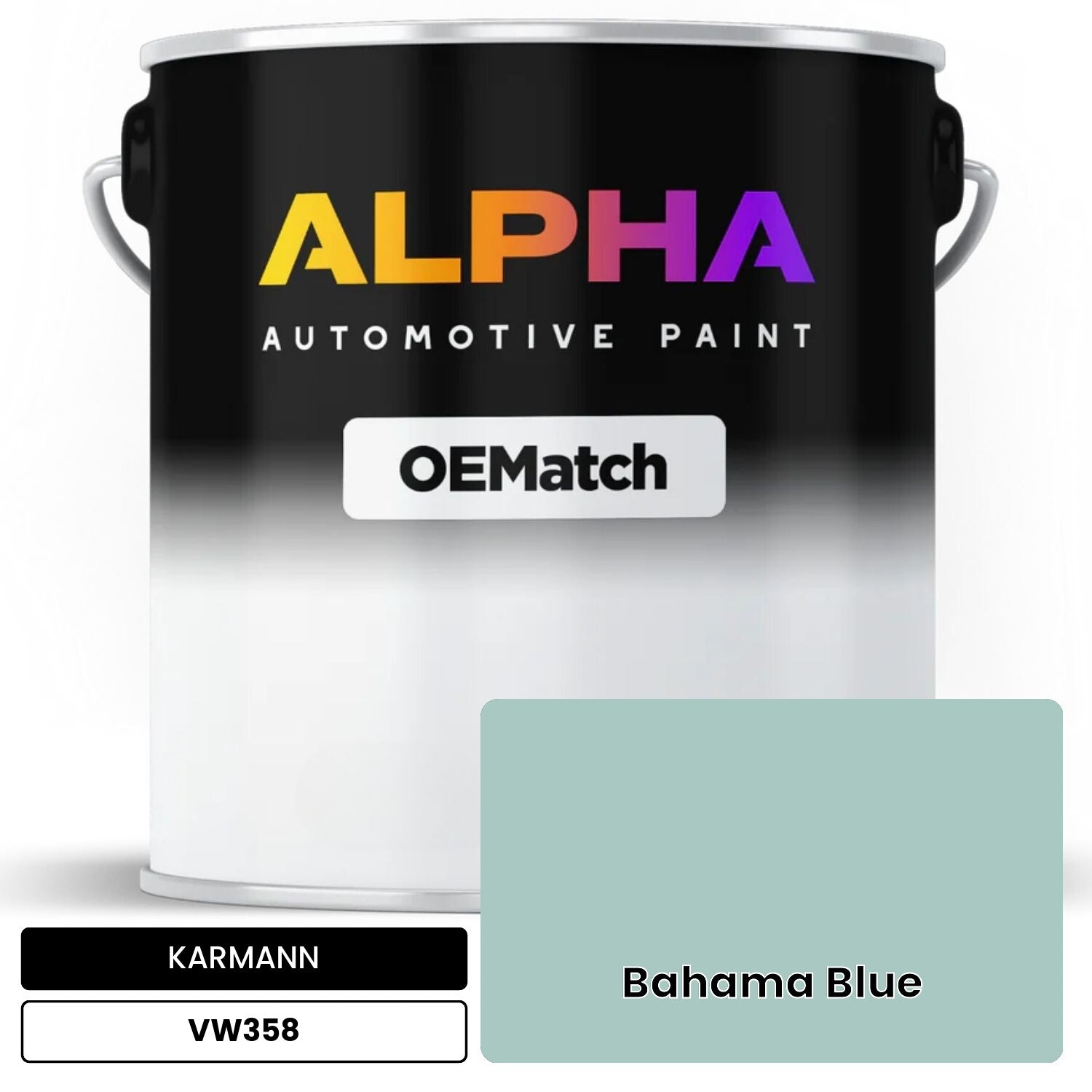 KARMANN Bahama Blue VW358 OEMatch Basecoat