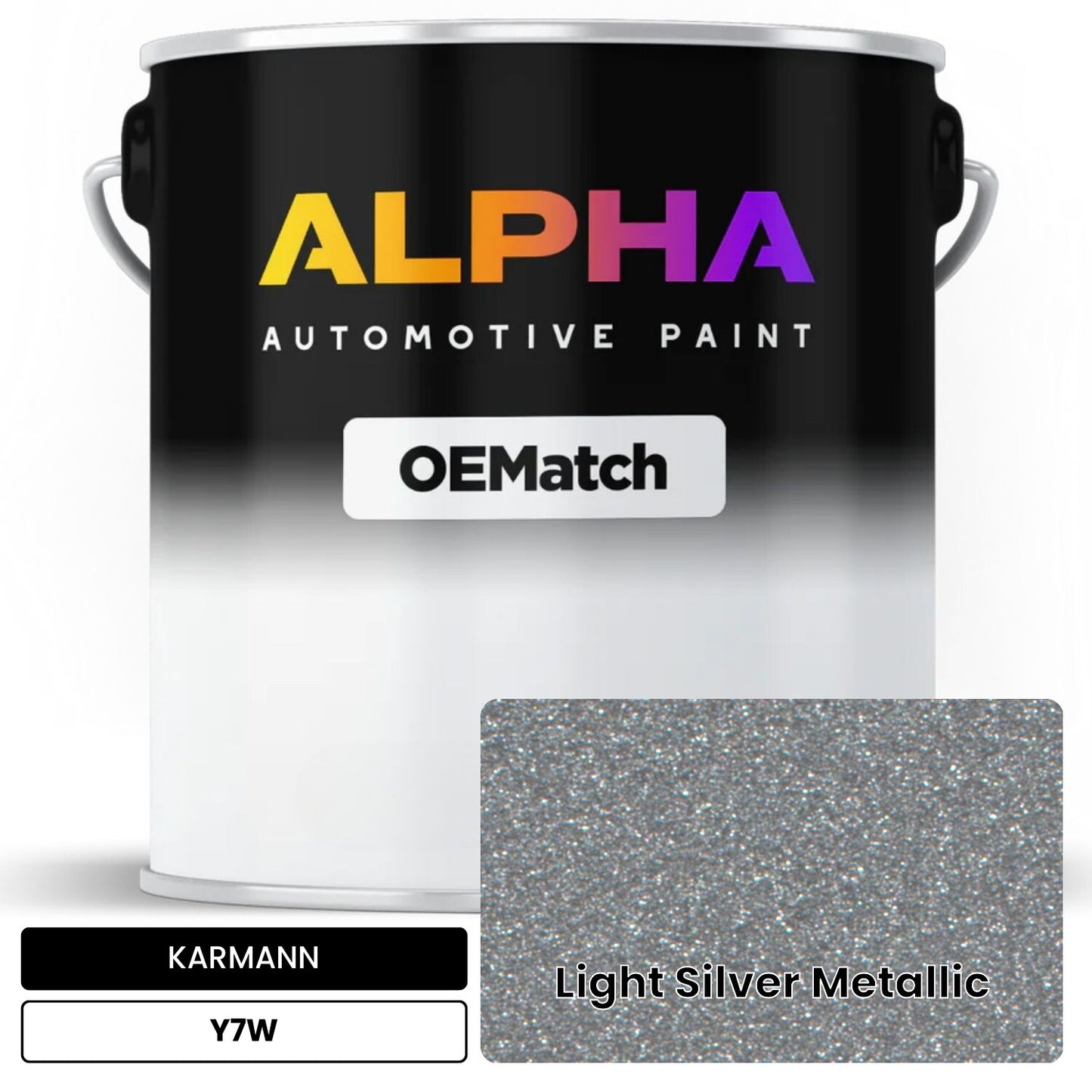 KARMANN Light Silver Metallic Y7W OEMatch Basecoat