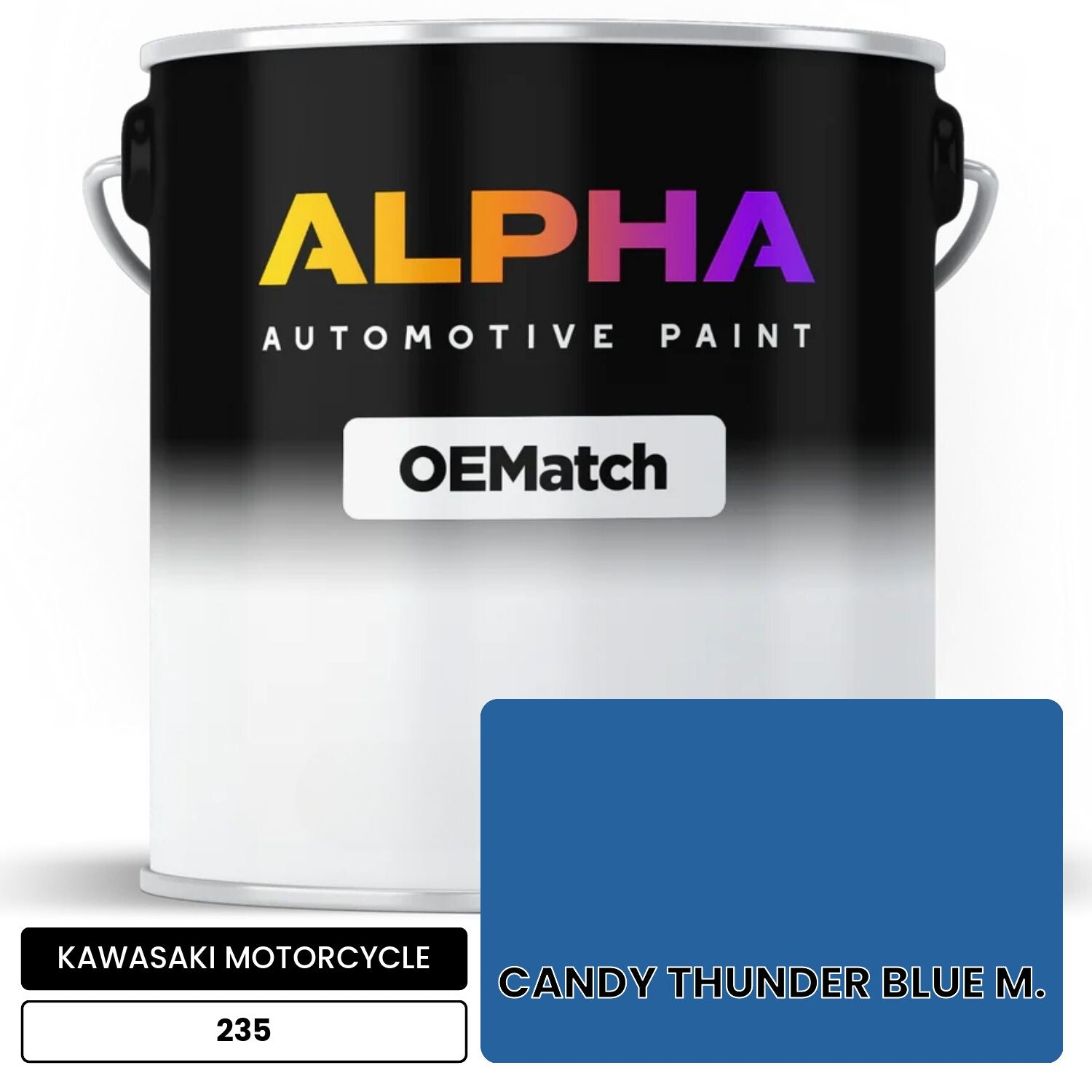 KAWASAKI MOTORCYCLE CANDY THUNDER BLUE M. 235 OEMatch Basecoat