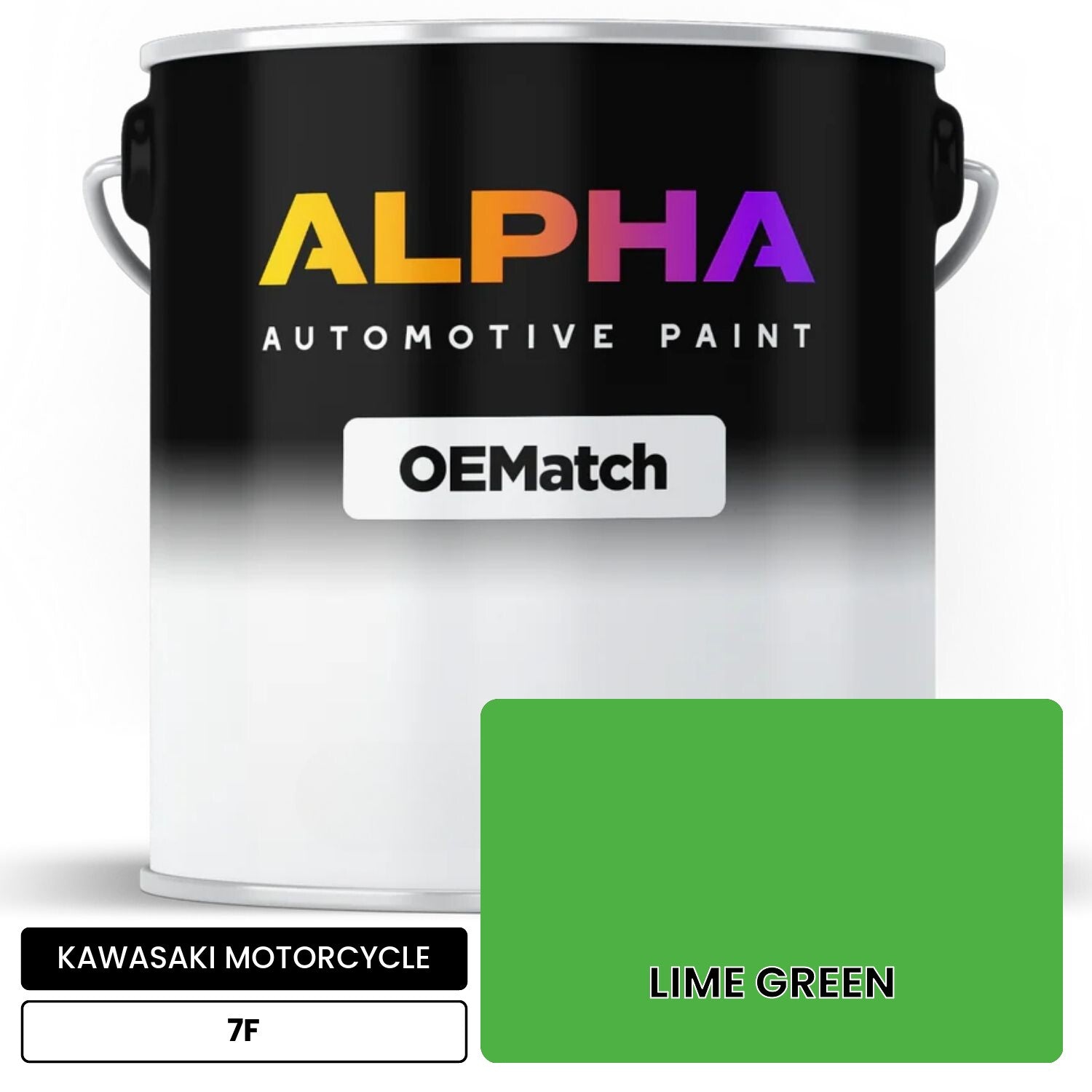 KAWASAKI MOTORCYCLE LIME GREEN 7F OEMatch Basecoat