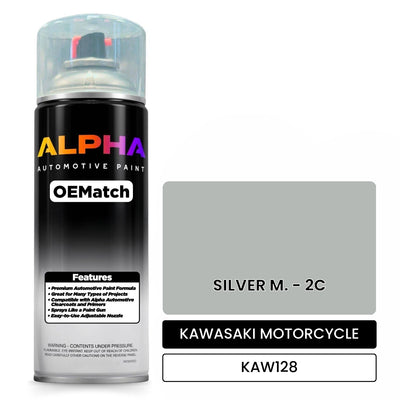 KAWASAKI MOTORCYCLE SILVER M. - 2C KAW128 | OEMatch Automotive Spraycan