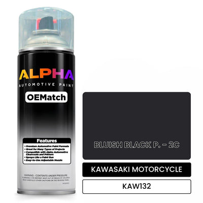 KAWASAKI MOTORCYCLE BLUISH BLACK P. - 2C KAW132 | OEMatch Automotive Spraycan
