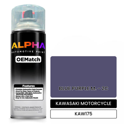 KAWASAKI MOTORCYCLE BLUE PURPLE M. - 2C KAW175 | OEMatch Automotive Spraycan