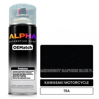 KAWASAKI MOTORCYCLE MIDNIGHT SAPHIRE BLUE P. 19A | OEMatch Automotive Spraycan
