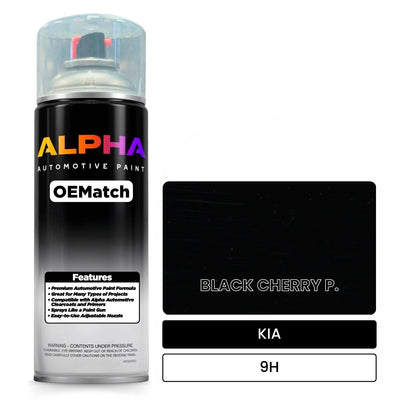 KIA BLACK CHERRY P. 9H | OEMatch Automotive Spraycan