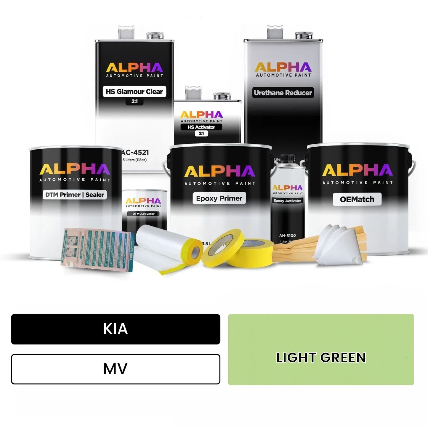 KIA LIGHT GREEN MV OEMatch Vehicle Paint Kit