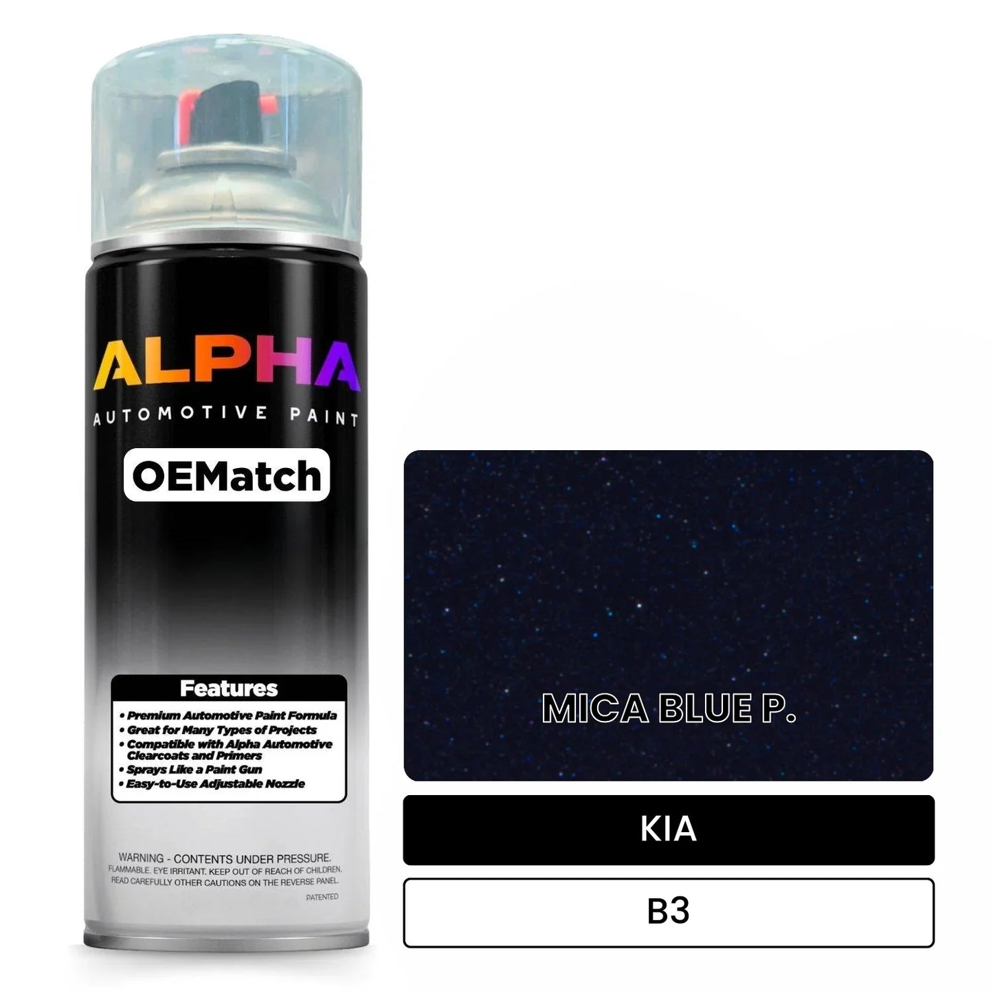 KIA MICA BLUE P. B3 OEMatch Spraycan