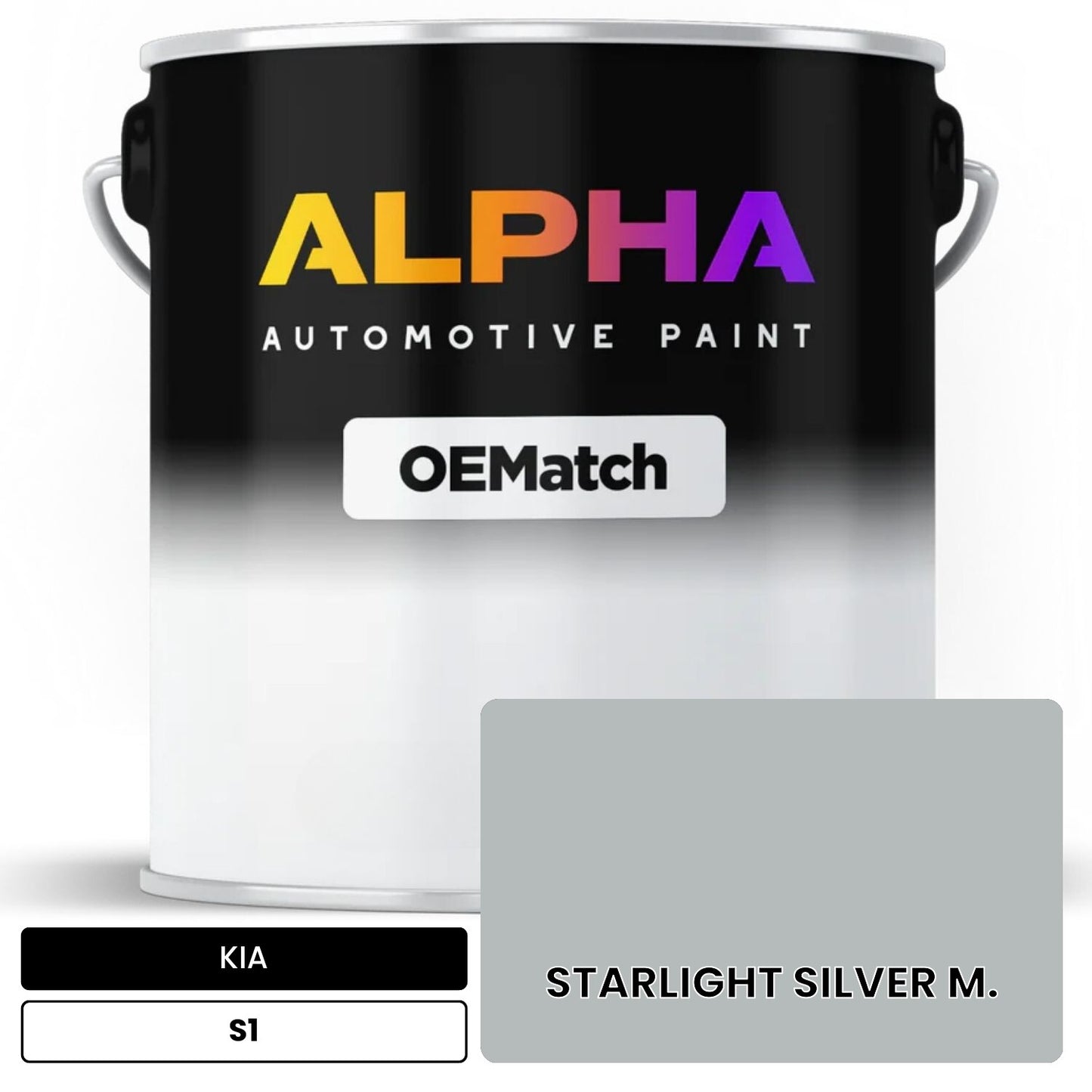 KIA STARLIGHT SILVER M. S1 OEMatch Basecoat