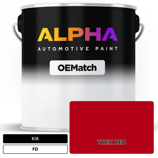 KIA TREK RED FD OEMatch Basecoat