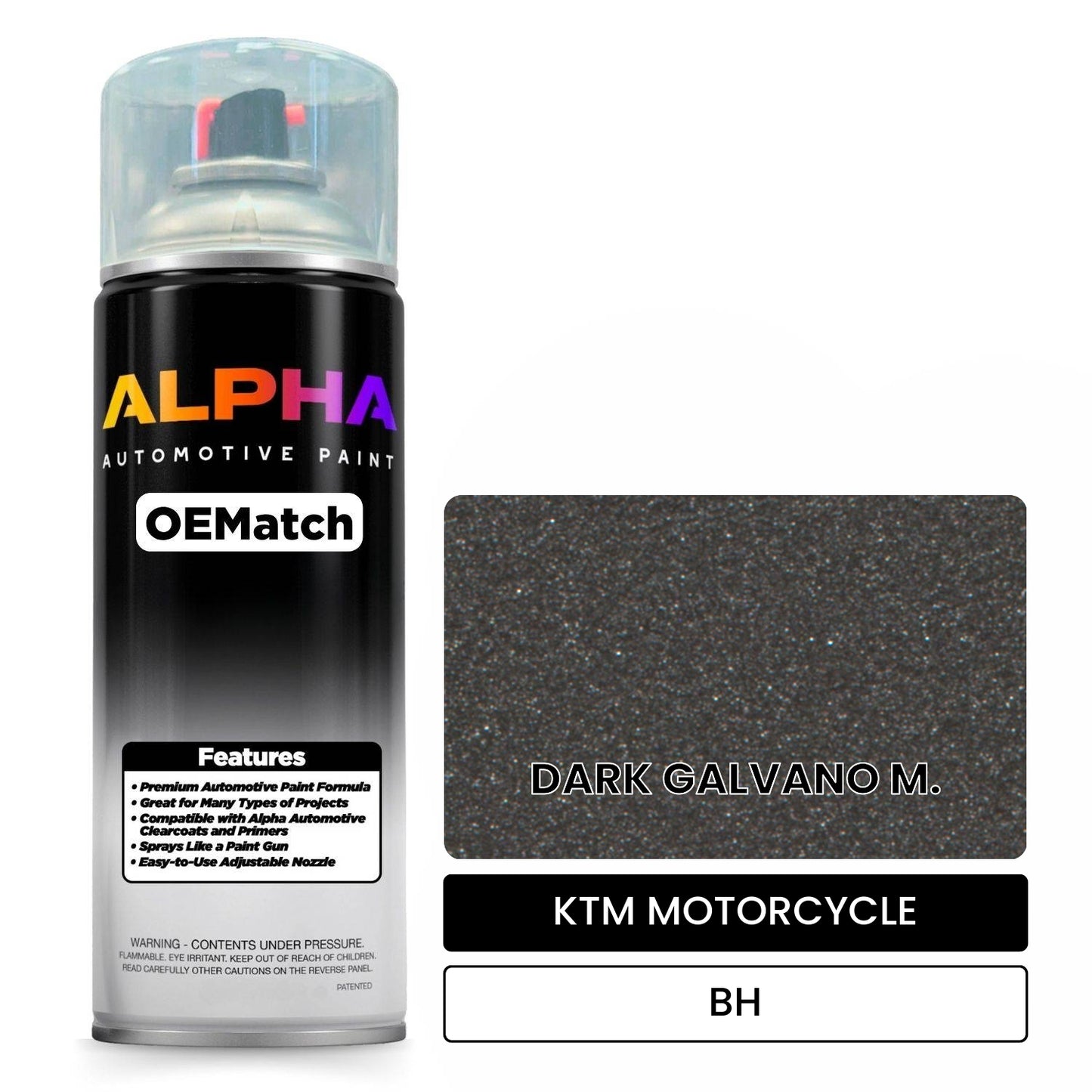 KTM MOTORCYCLE DARK GALVANO M. BH OEMatch Spraycan