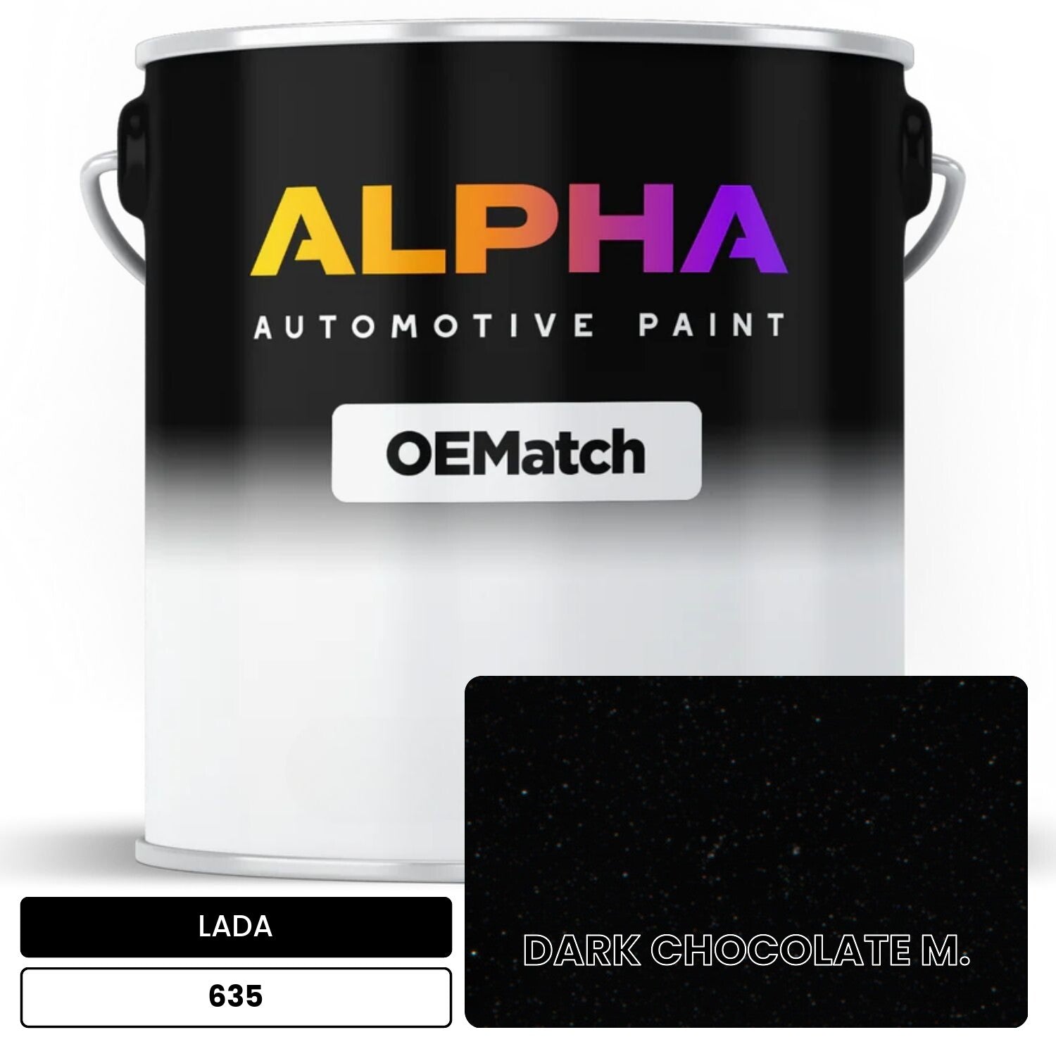 LADA DARK CHOCOLATE M. 635 OEMatch Basecoat